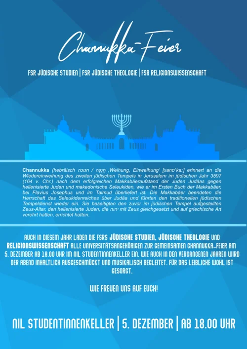 Plakat Chanukkafeier